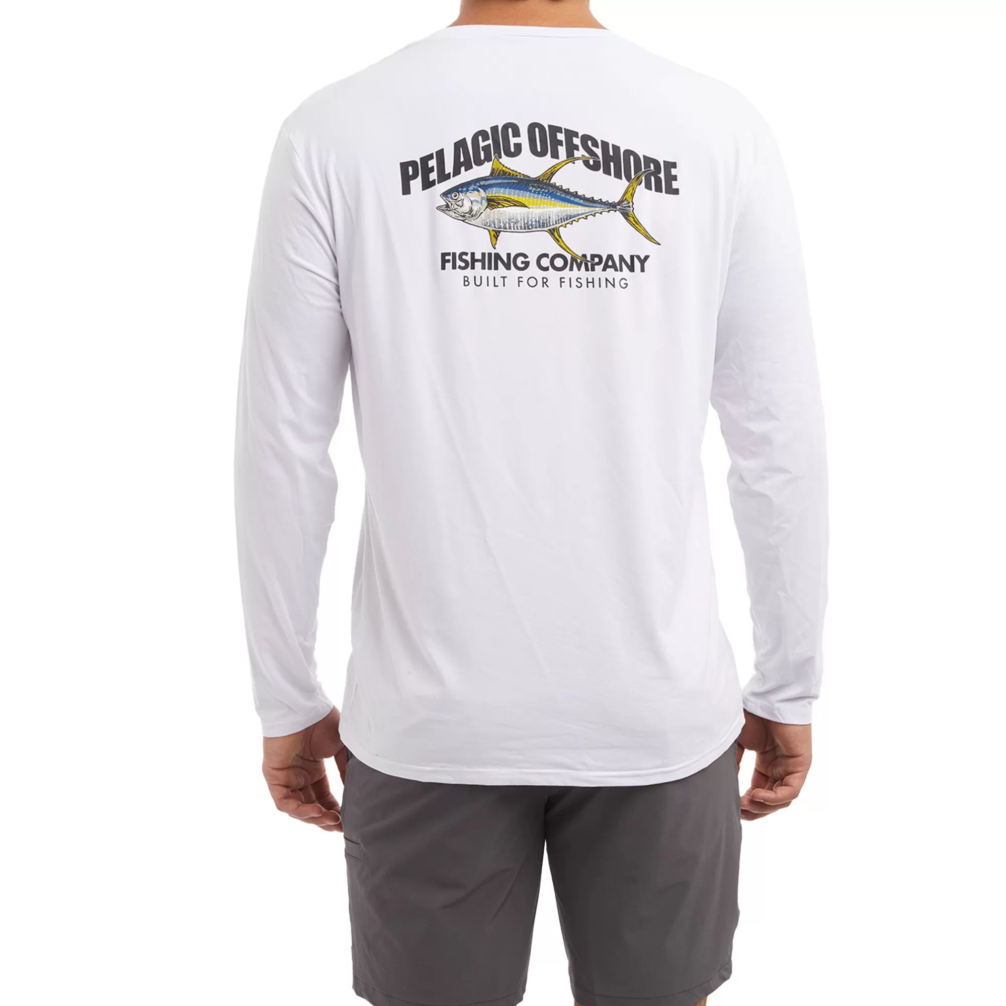 Pelagic T-Shirts & Tank Tops>Stratos Offshore Co. Ls White