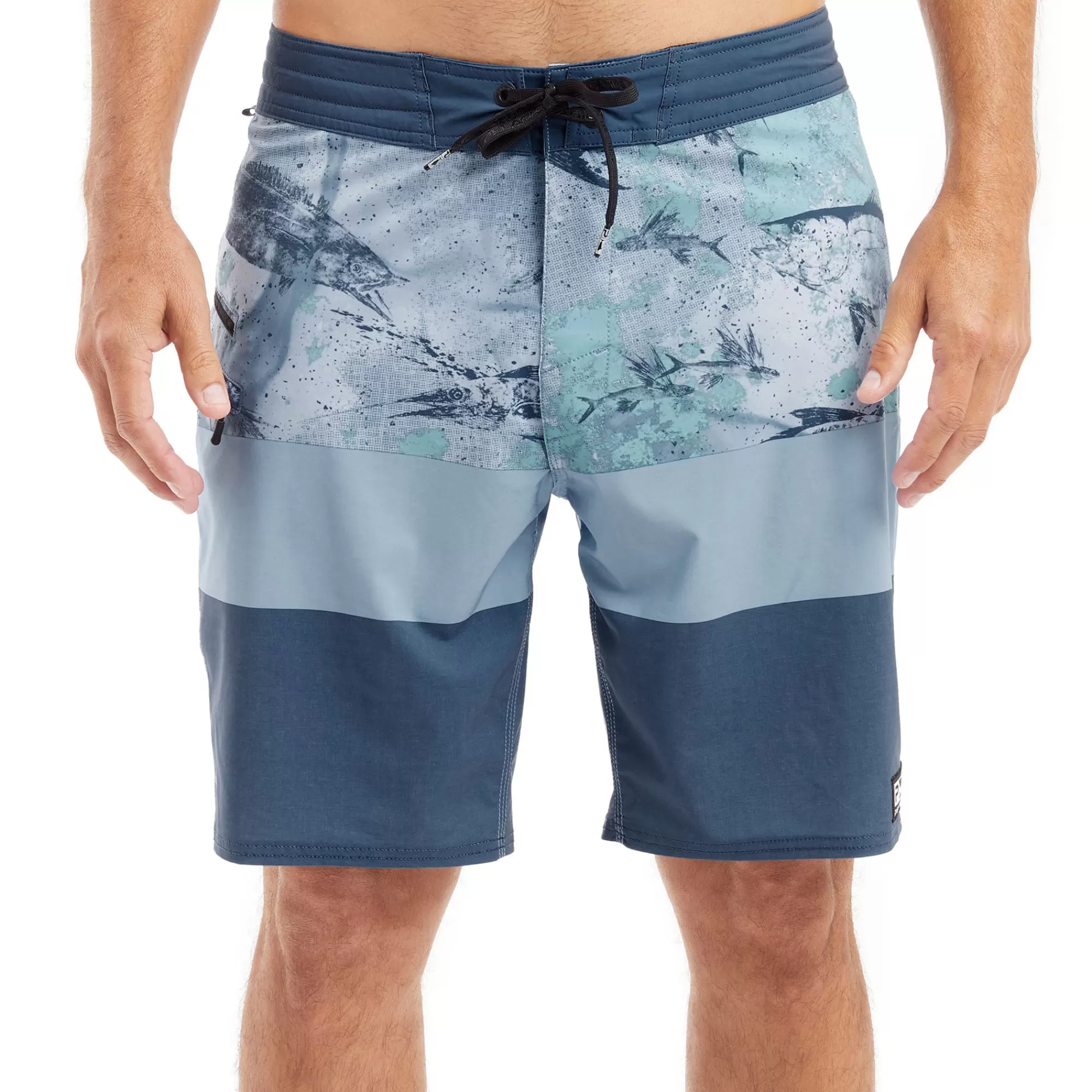 Pelagic Fishing Shorts>Strike Blue