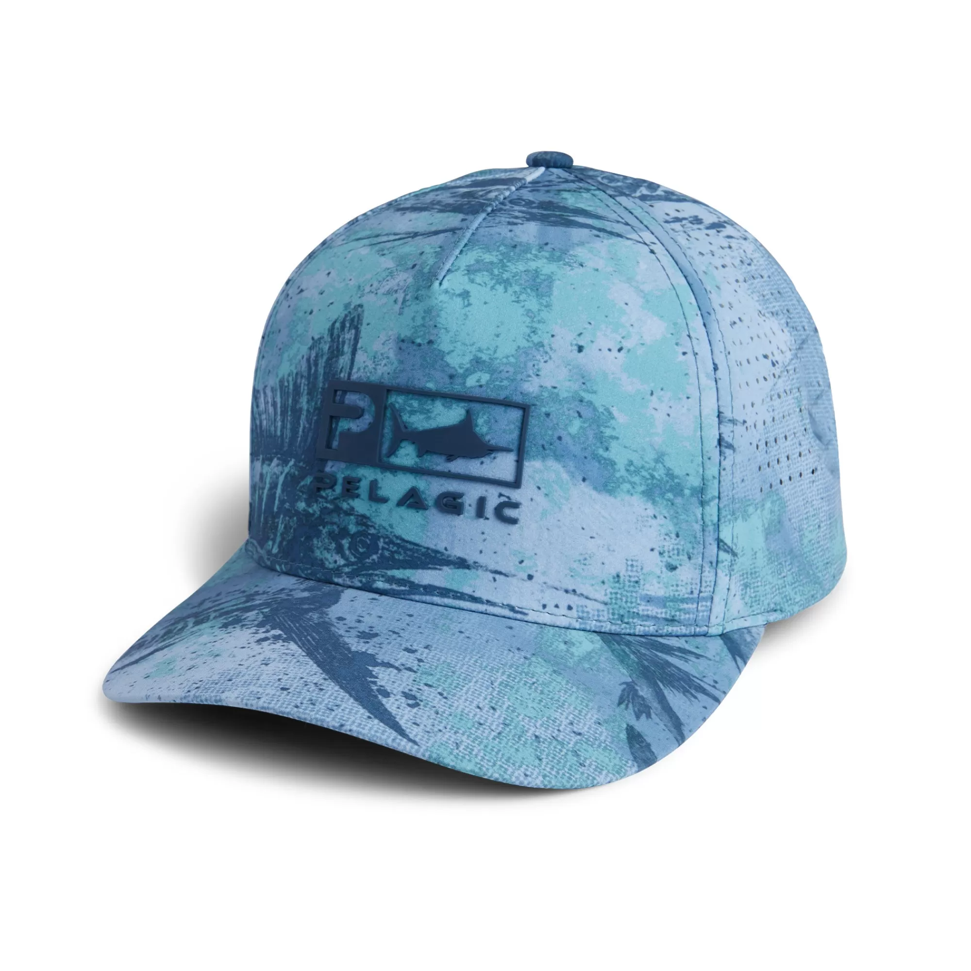 Pelagic Fishing Hats>Terminal Gyotaku Blue