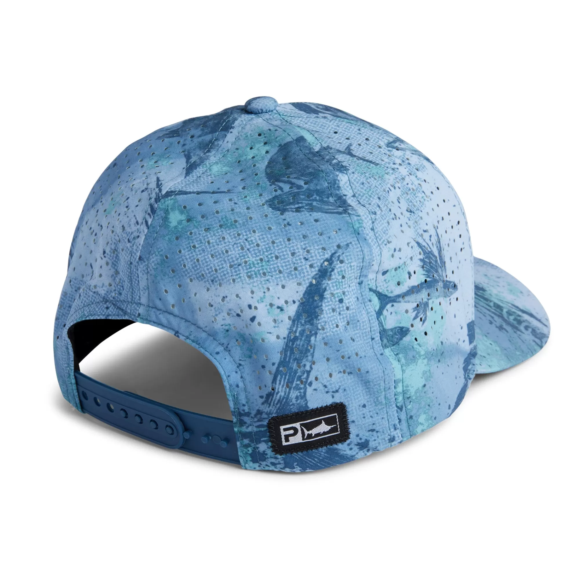 Pelagic Fishing Hats>Terminal Gyotaku Blue