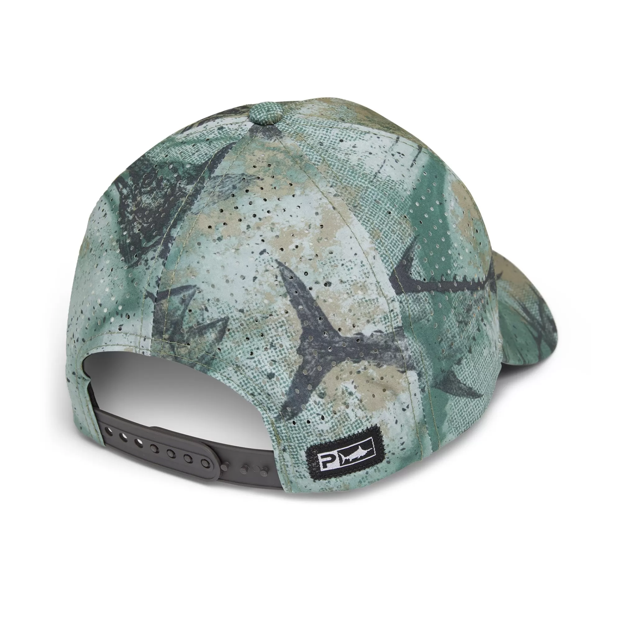 Pelagic Fishing Hats>Terminal Gyotaku Green