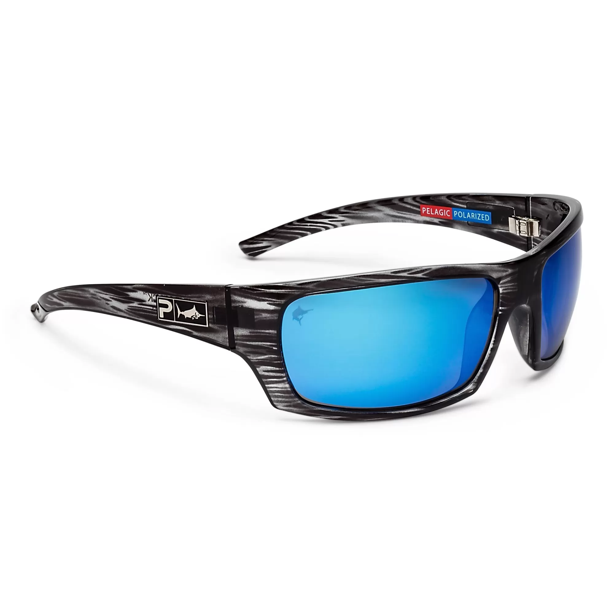 Pelagic Technology>The Mack - Polarized Mineral Glass Silverwood - Blue Mirror