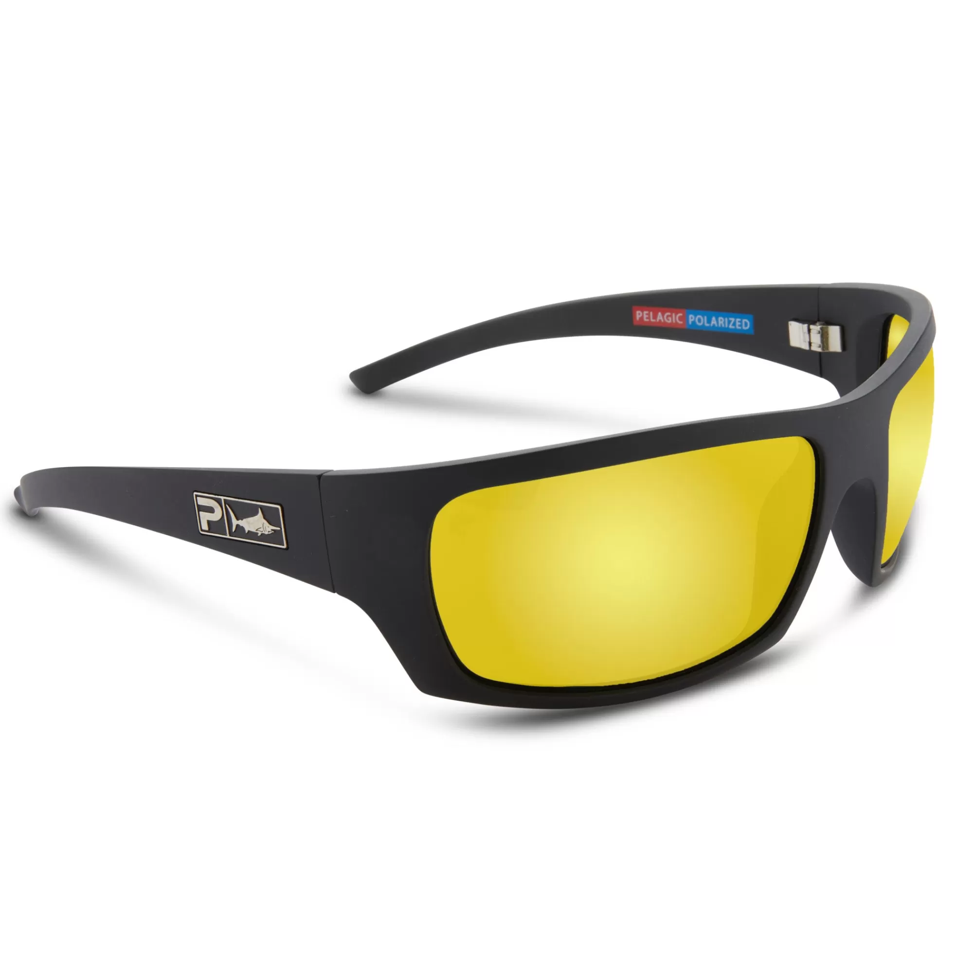 Pelagic Technology>The Mack - Polarized Mineral Glass Matte Black - Gold