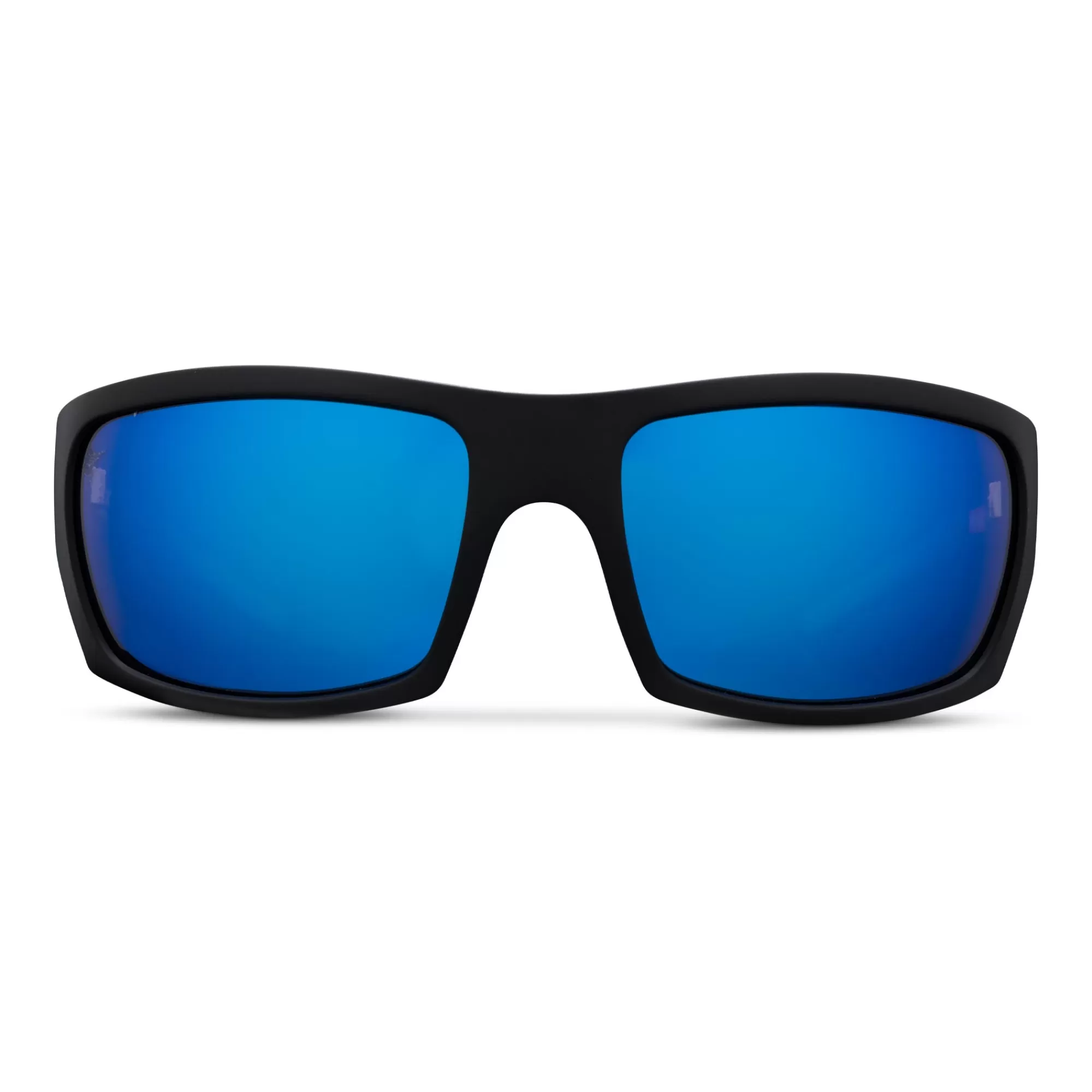 Pelagic Technology>The Mack - Polarized Mineral Glass Matte Black - Blue Mirror