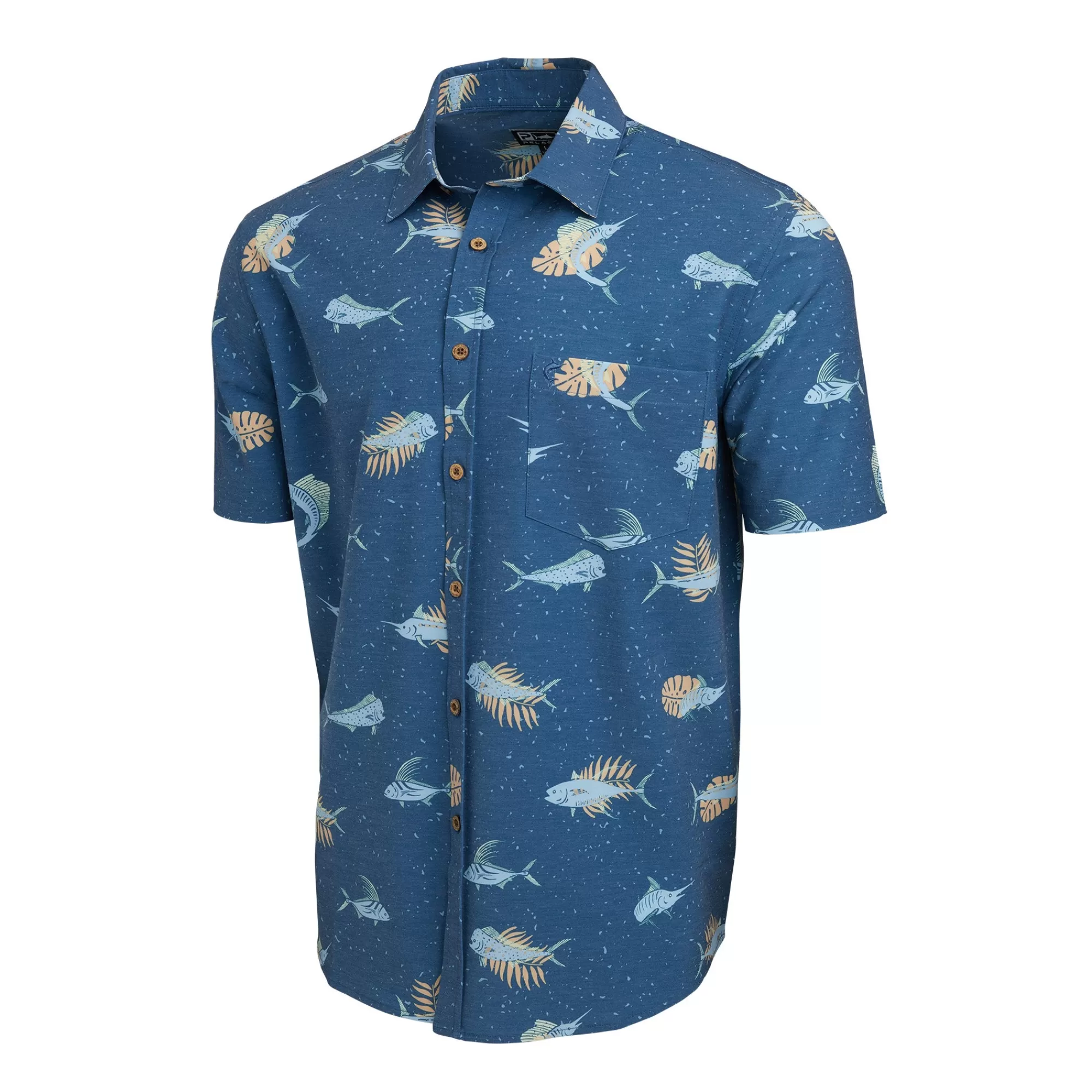 Pelagic Button-Ups>The Topshot Smokey Blue