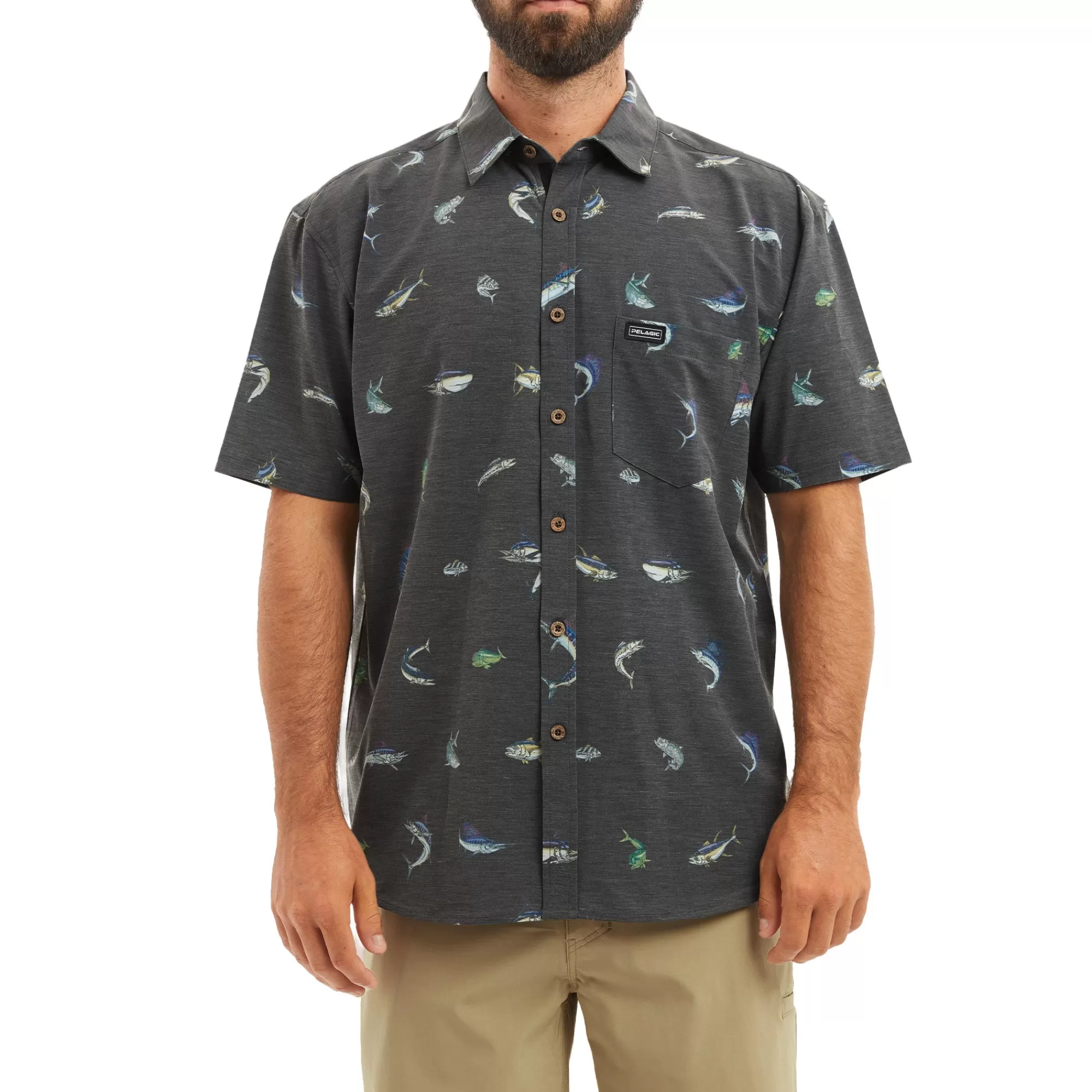 Pelagic Button-Ups>The Topshot Black