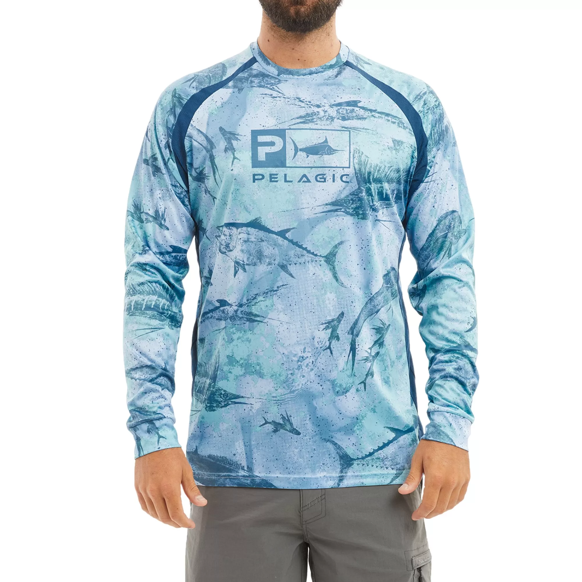 Pelagic Fishing Shirts>Vaportek Blue