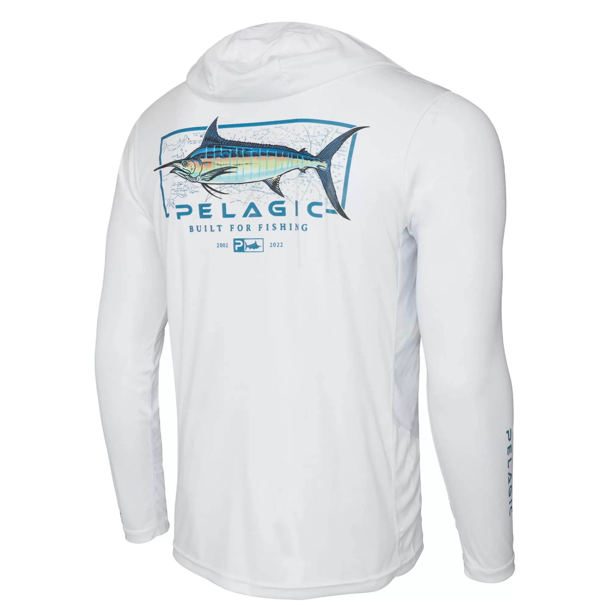 Pelagic Fishing Shirts>Vaportek Marlin Minds White