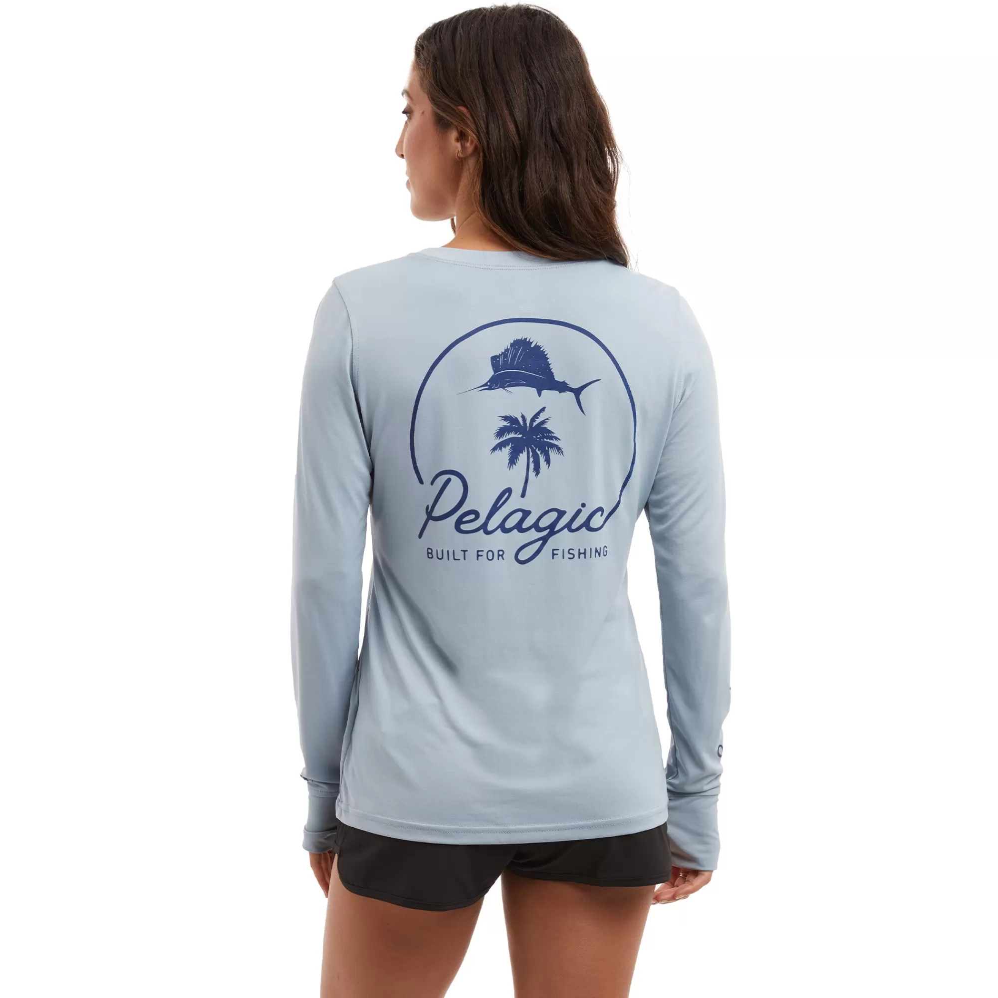 Pelagic Fishing Shirts>Ws Aquatek Tropical Dream Slate