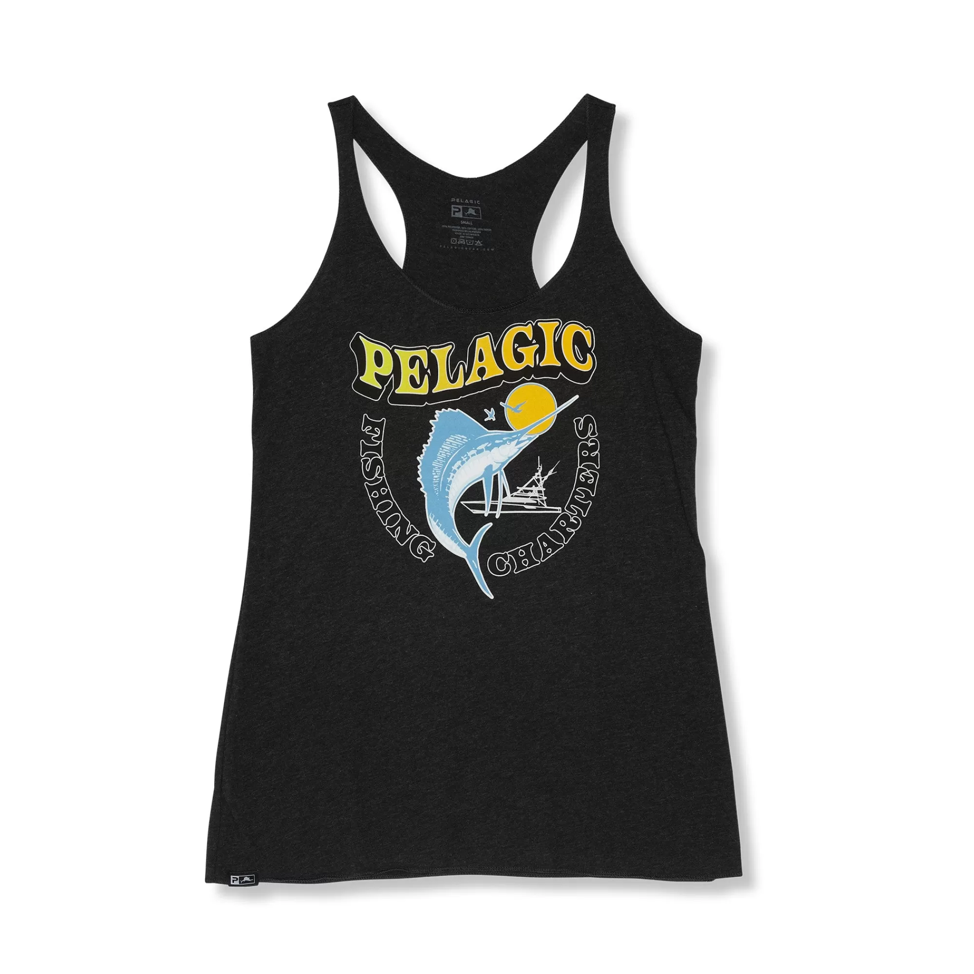 Pelagic T-Shirts & Tank Tops>Ws Charter Co. Heather Black