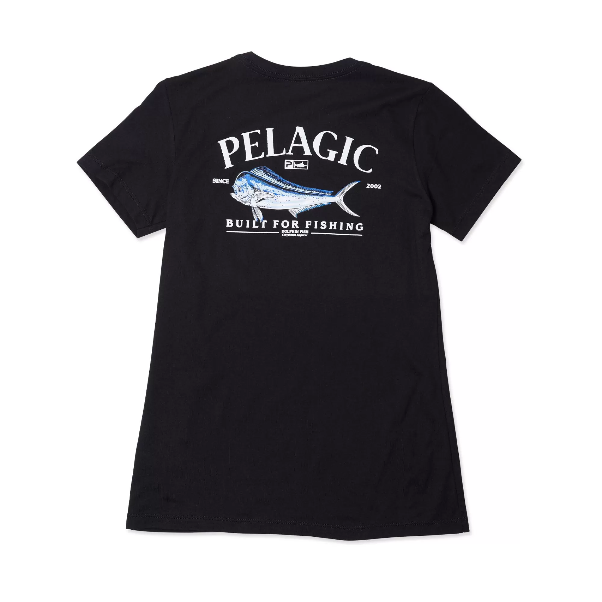 Pelagic T-Shirts & Tank Tops>Ws Dolphin Fish Black