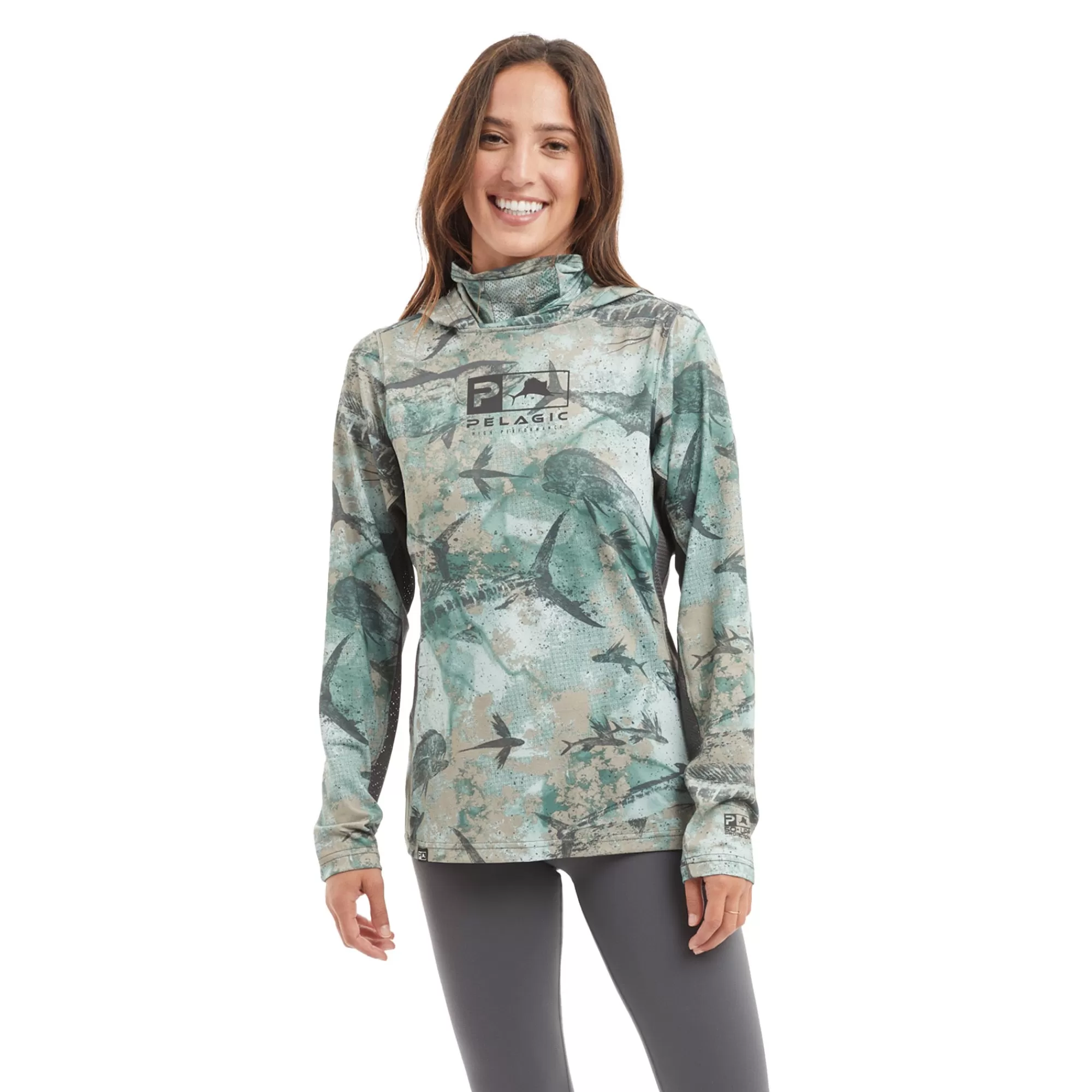 Pelagic Fishing Shirts>Ws Exo-Tech Green