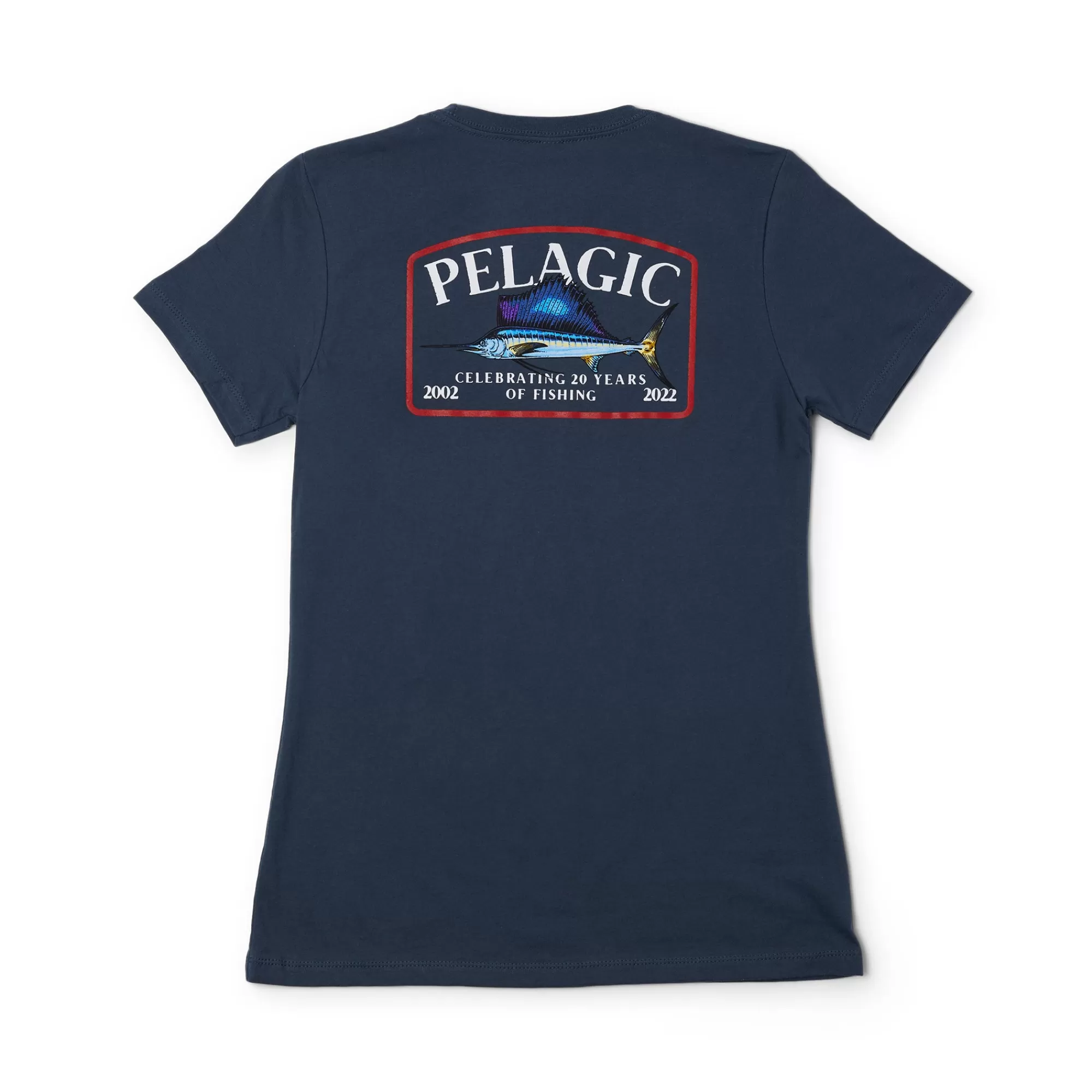 Pelagic T-Shirts & Tank Tops>Ws Game Fish Sailfish Smokey Blue