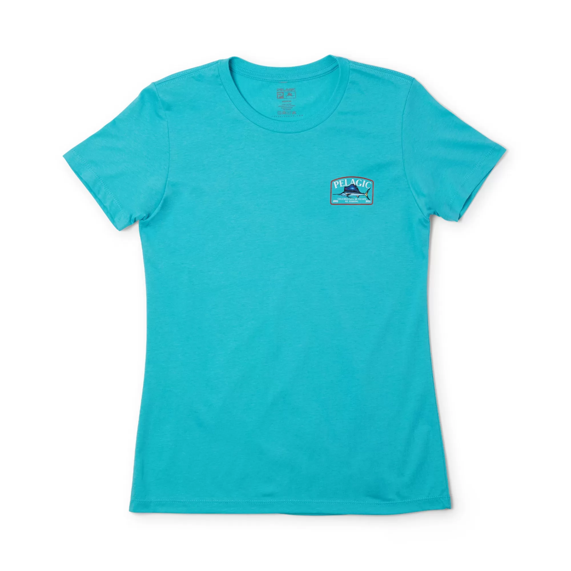 Pelagic T-Shirts & Tank Tops>Ws Game Fish Sailfish Light Blue