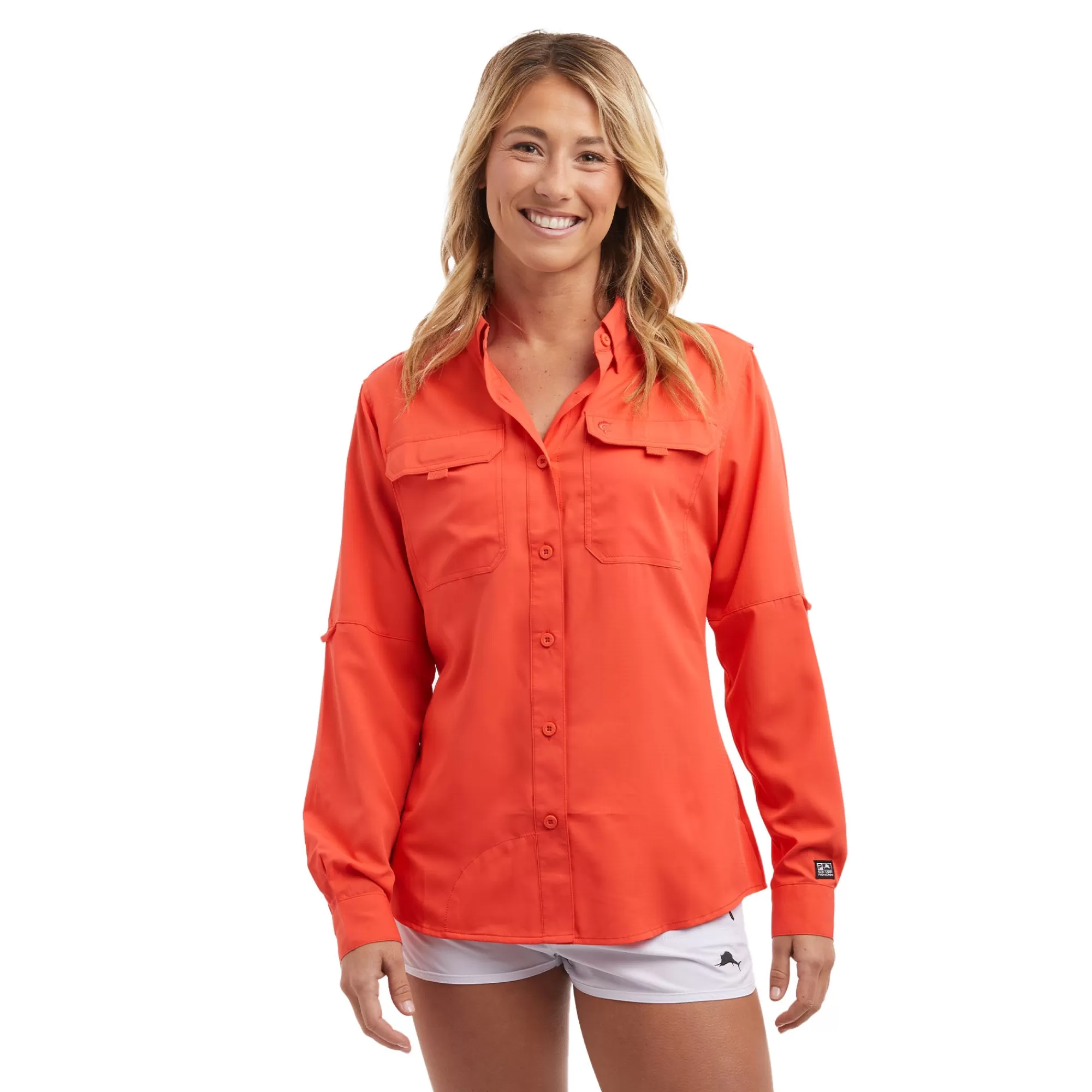 Pelagic Fishing Shirts>Ws Keys Ls Coral