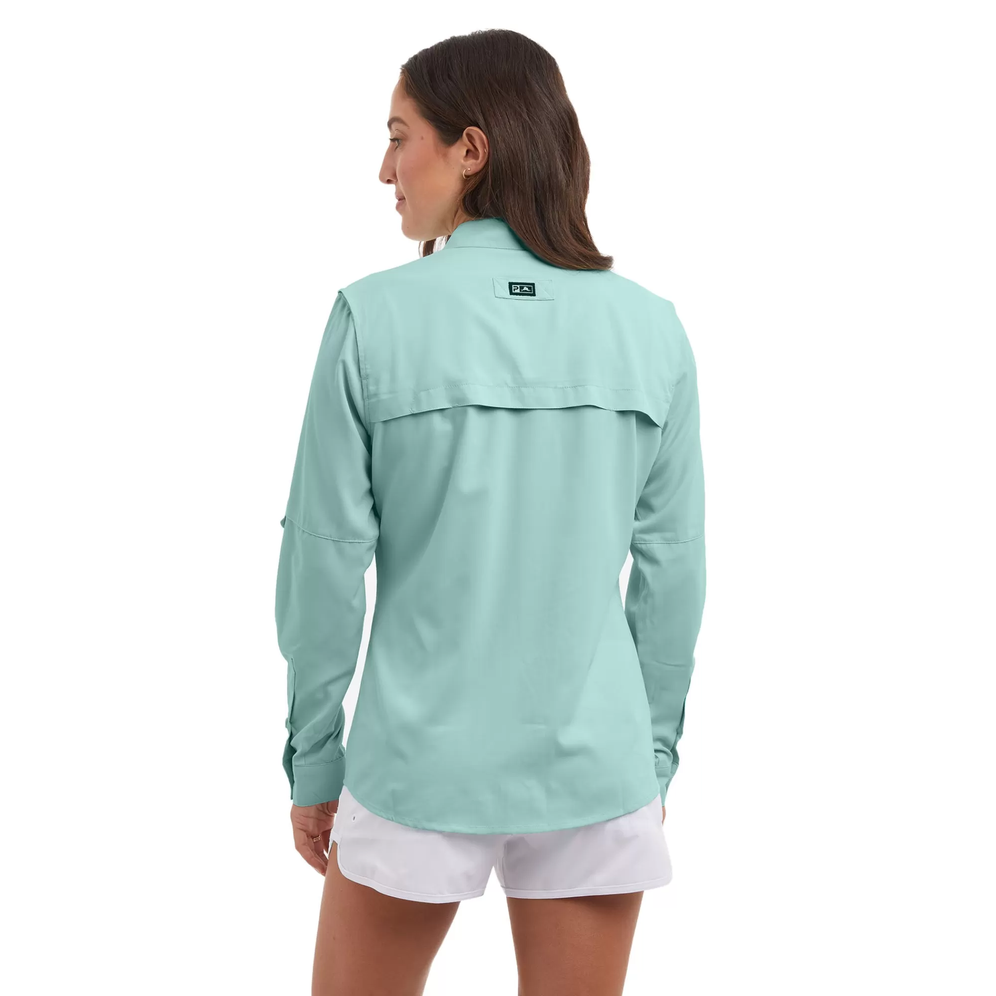 Pelagic Women's Best Sellers>Ws Keys Ls Tropical Aqua