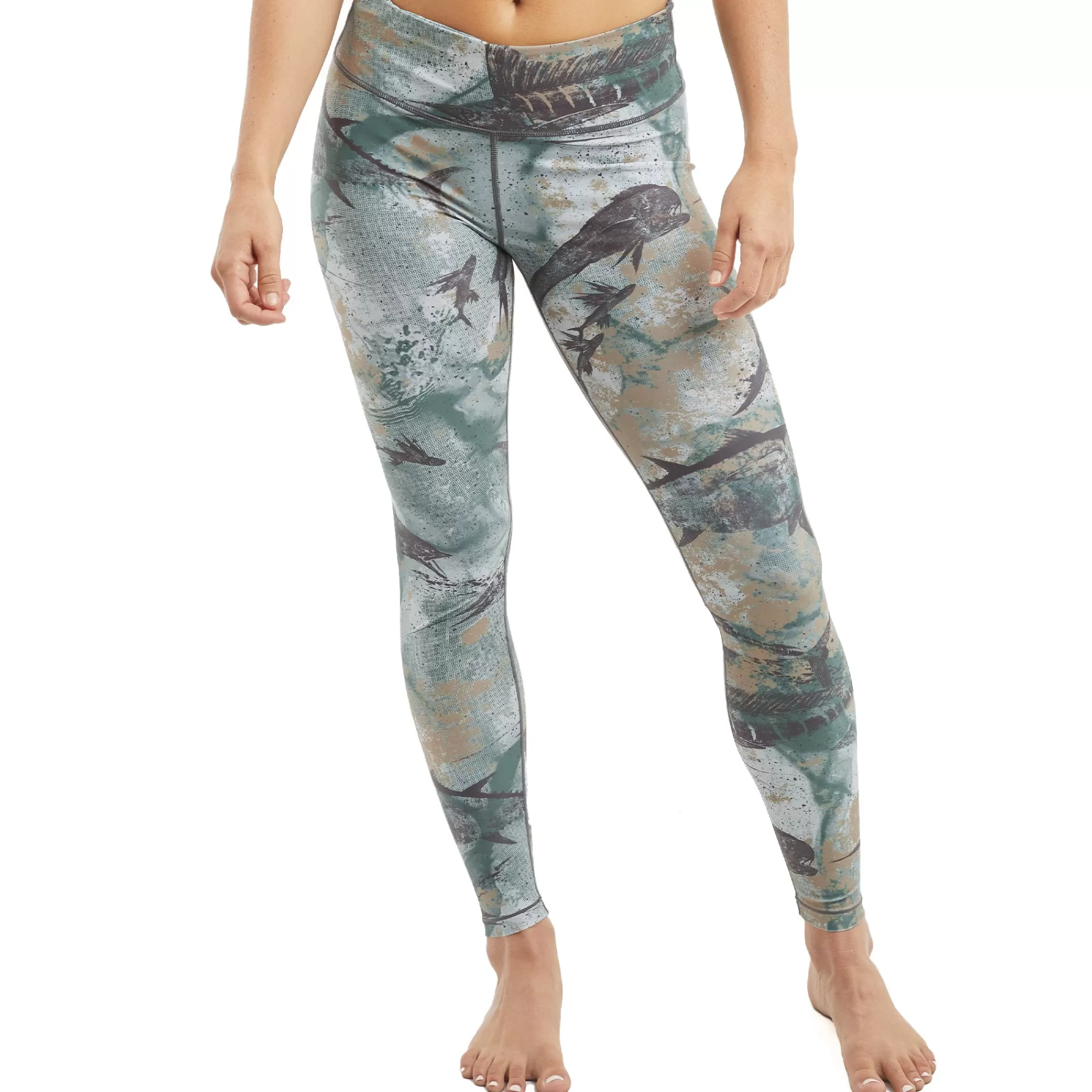 Pelagic Leggings>Ws Maui Green