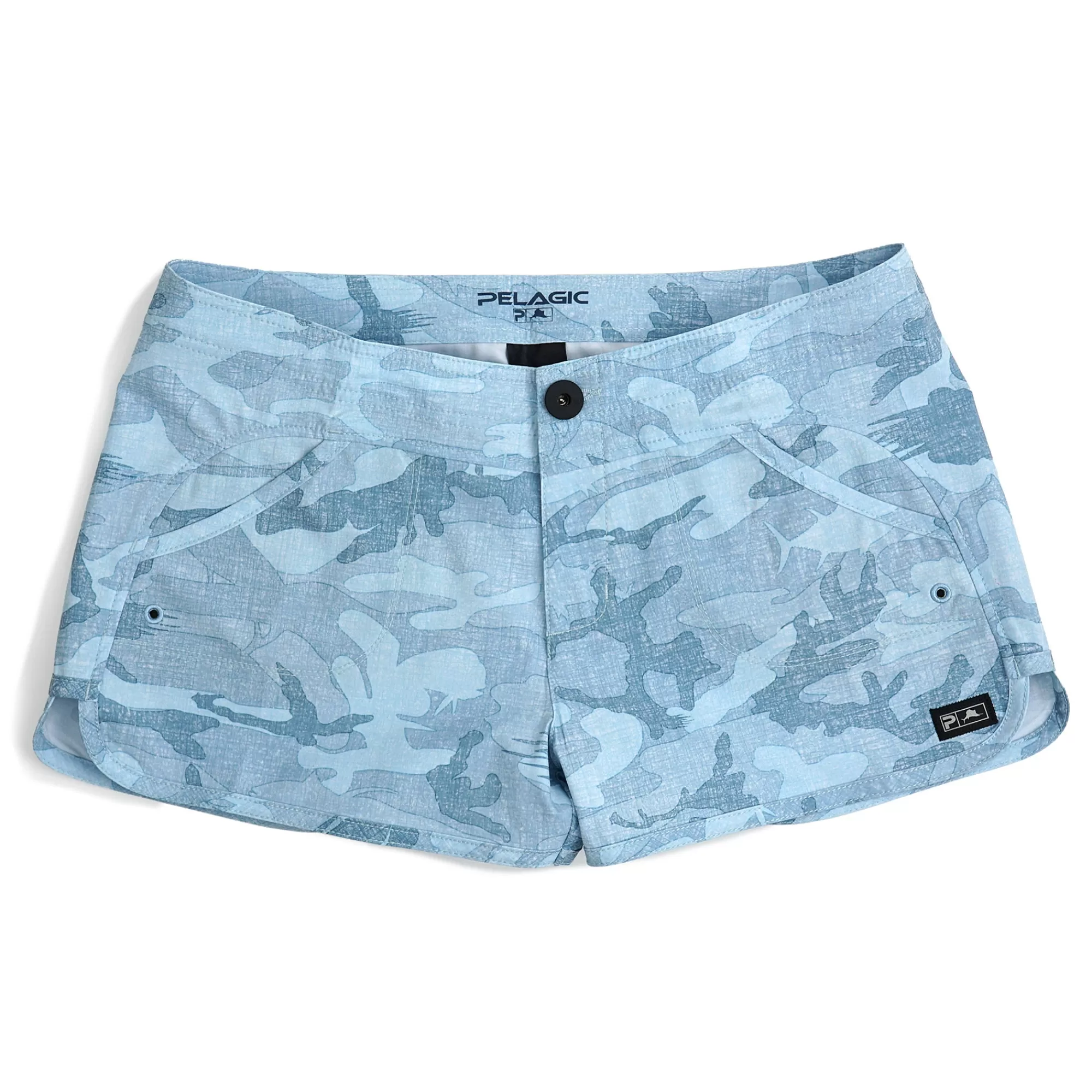 Pelagic Fishing Shorts>Ws Moana Fish Camo Slate