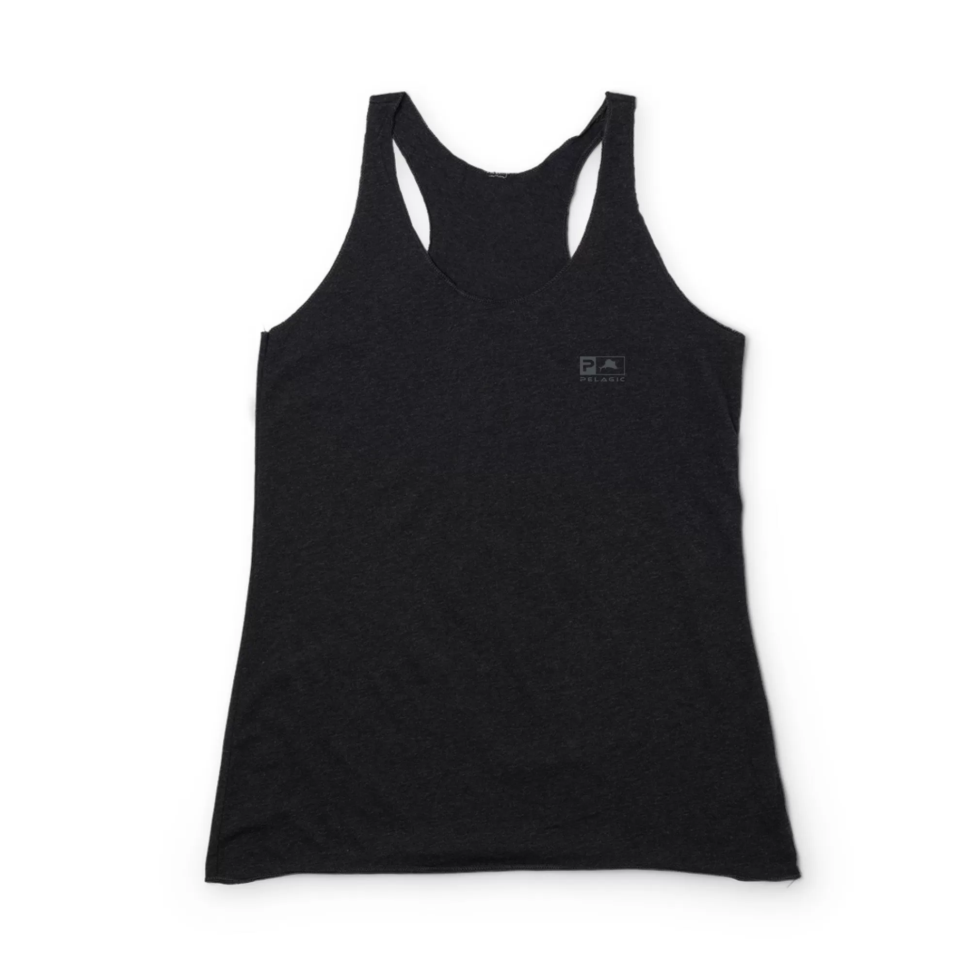 Pelagic T-Shirts & Tank Tops>Ws Racerback Heather Black