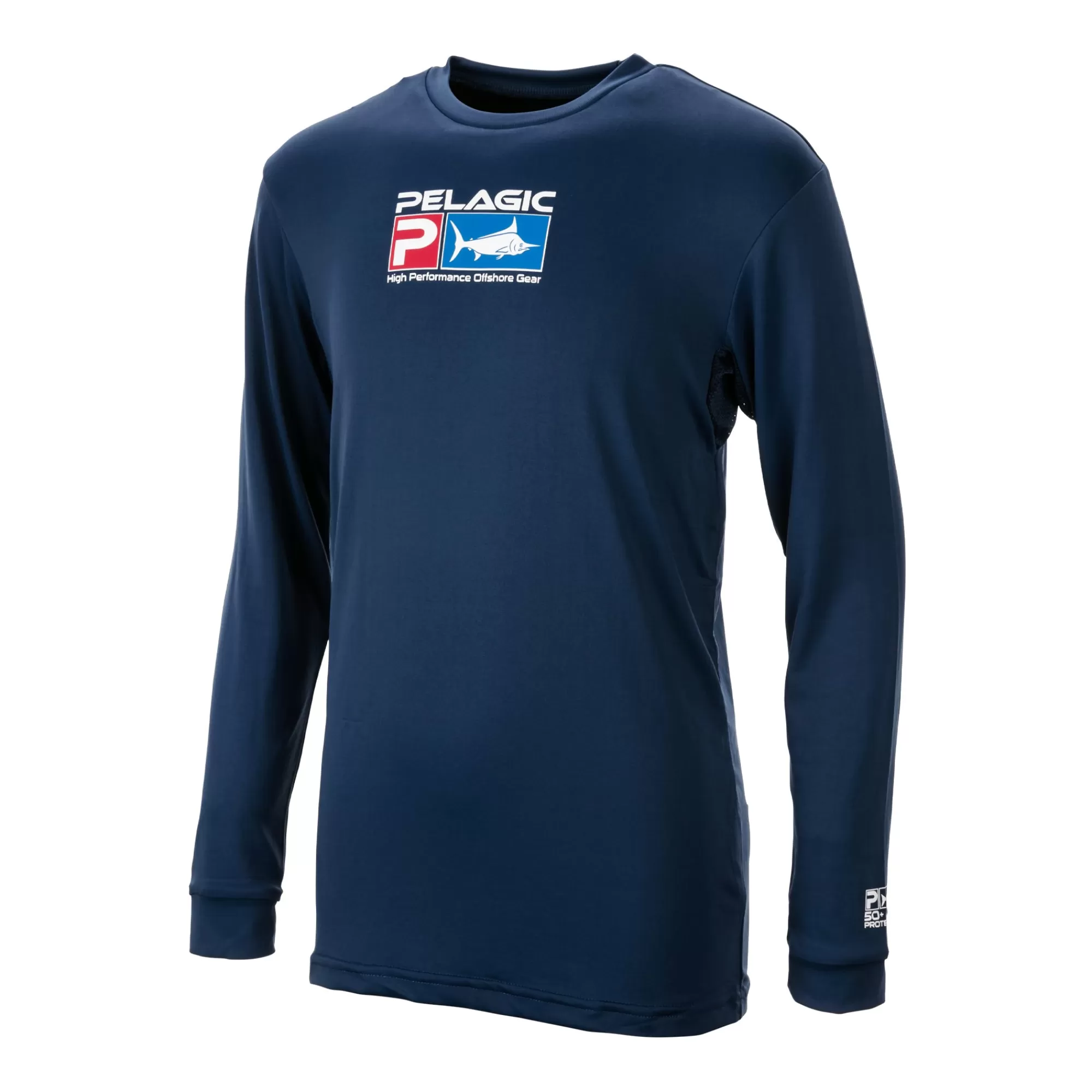 Pelagic Fishing Shirts>Youth Aquatek Deluxe Smokey Blue