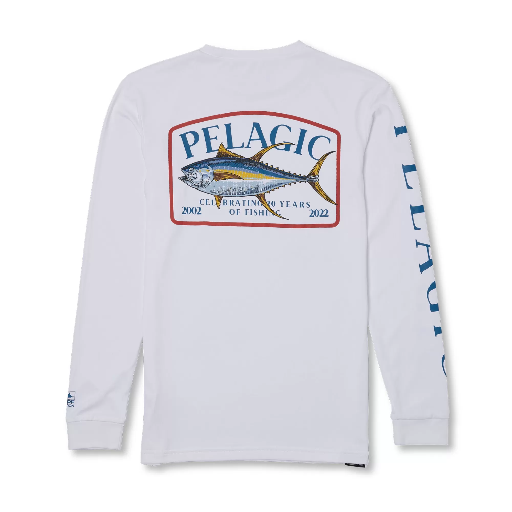 Pelagic Fishing Shirts>Youth Aquatek Game Fish Tuna White