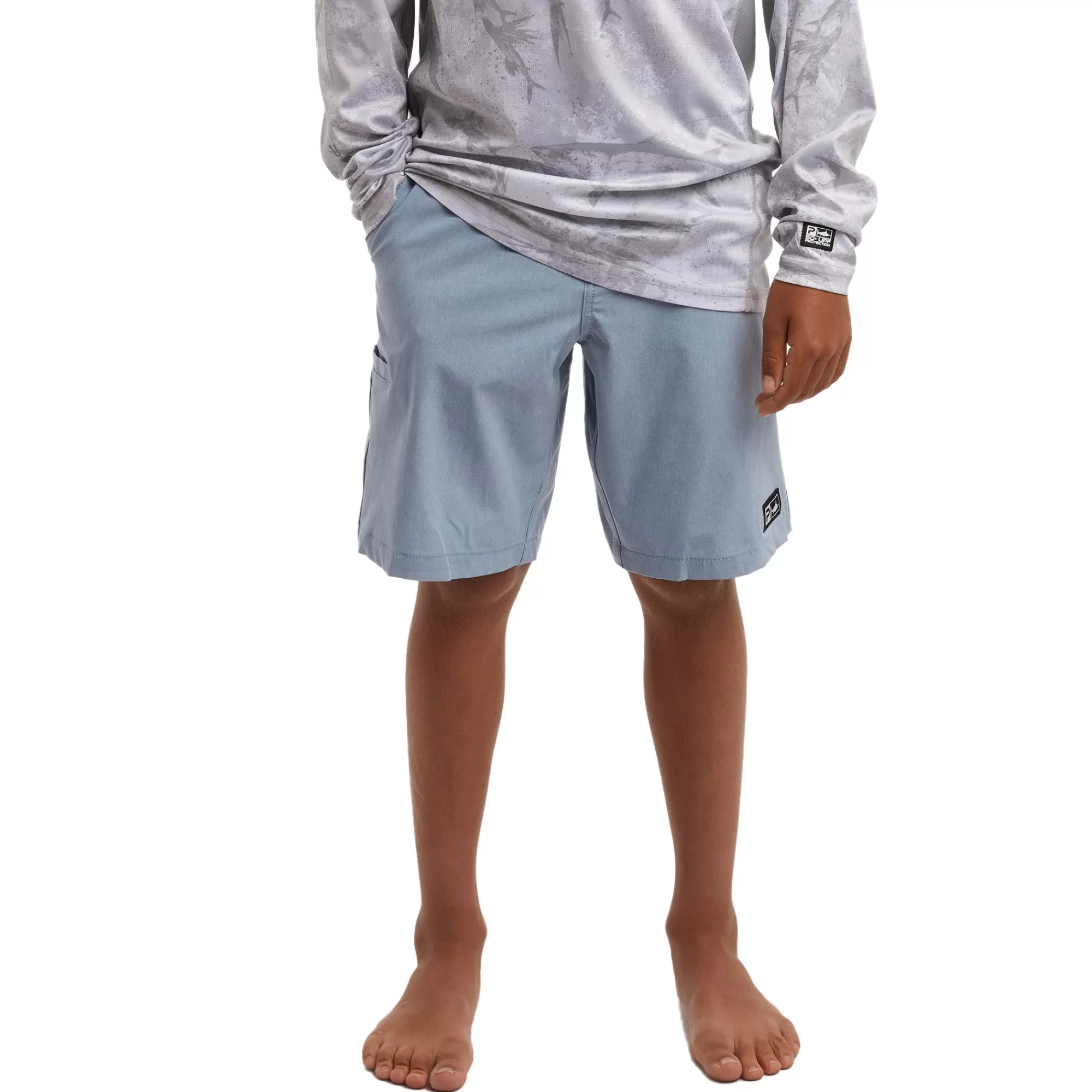 Pelagic Fishing Shorts>Youth Deep Sea Slate