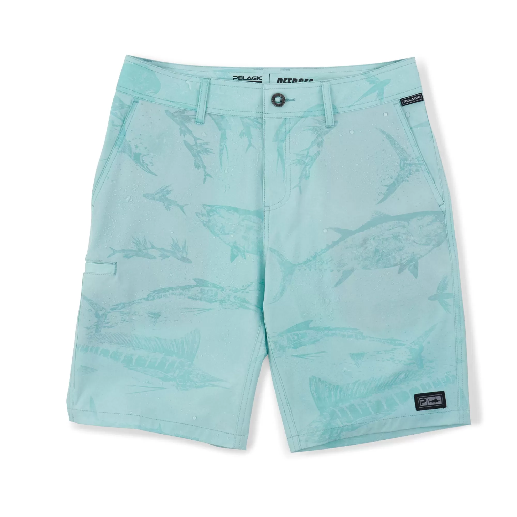 Pelagic Fishing Shorts>Youth Deep Sea Turquoise