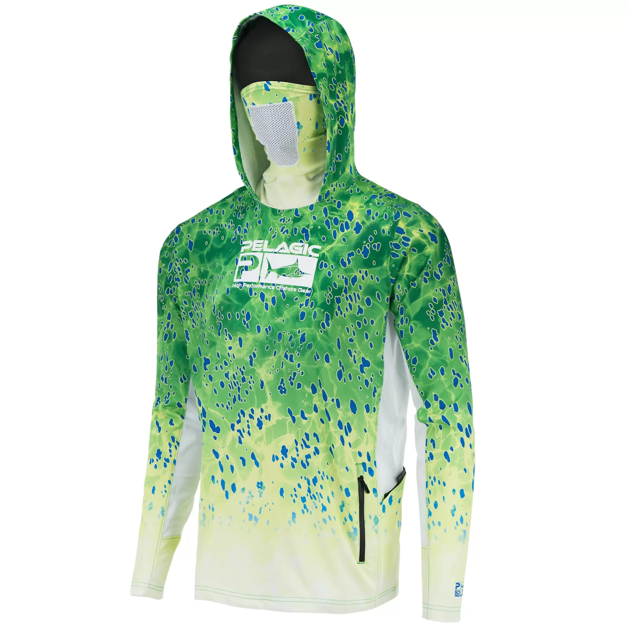 Pelagic Fishing Shirts>Youth Exo-Tech Green Dorado