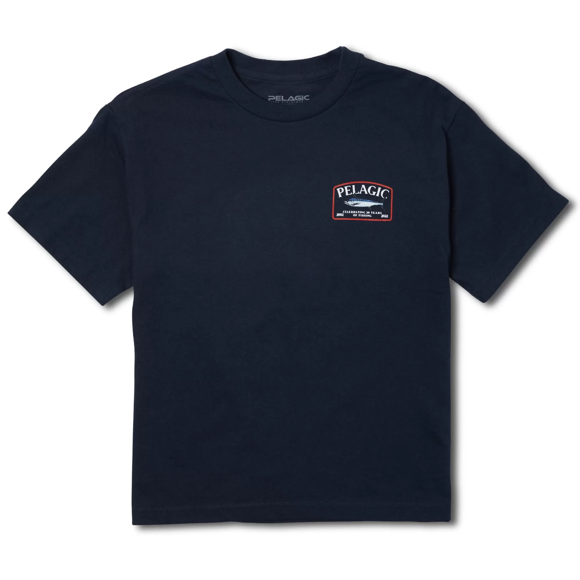 Pelagic T-Shirts>Youth Game Fish Marlin Navy