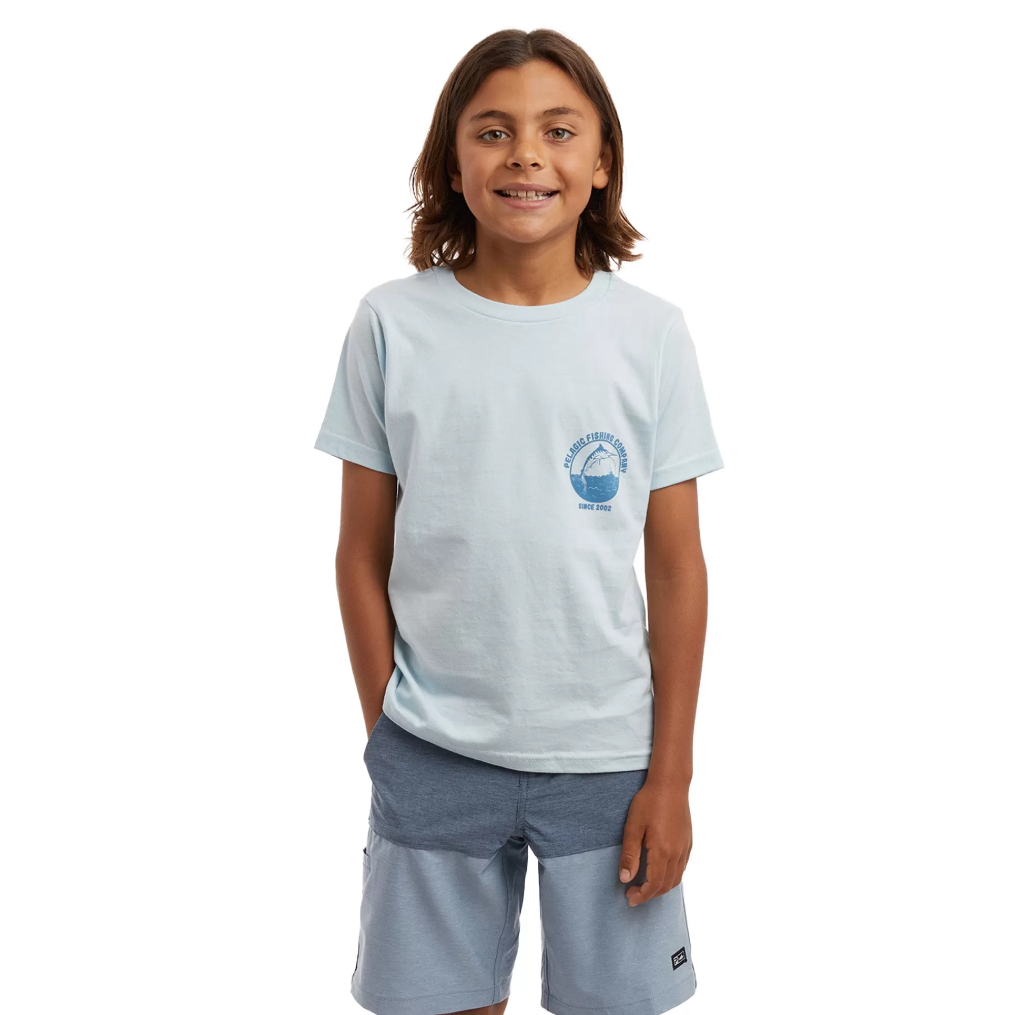 Pelagic T-Shirts>Youth Jumpers Club Light Blue