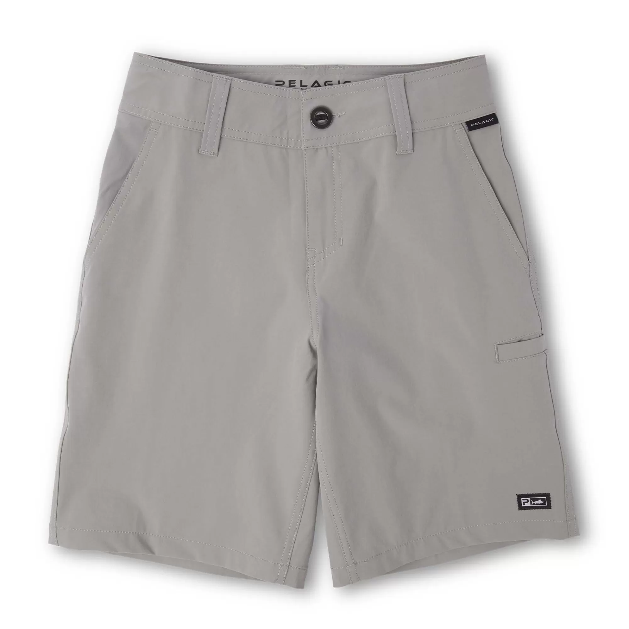 Pelagic Fishing Shorts>Youth Mako Deep Sea Grey