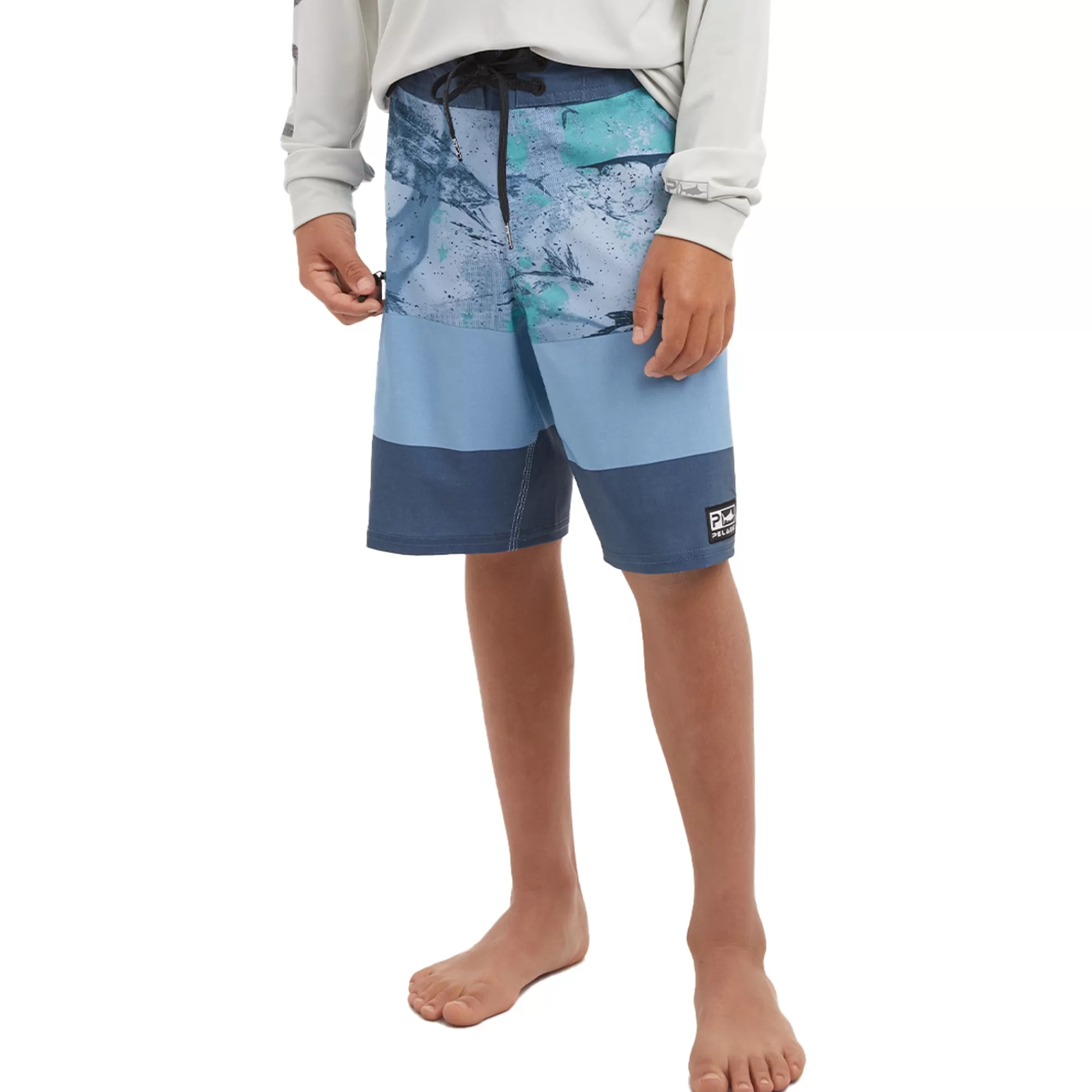 Pelagic Fishing Shorts>Youth Strike Blue