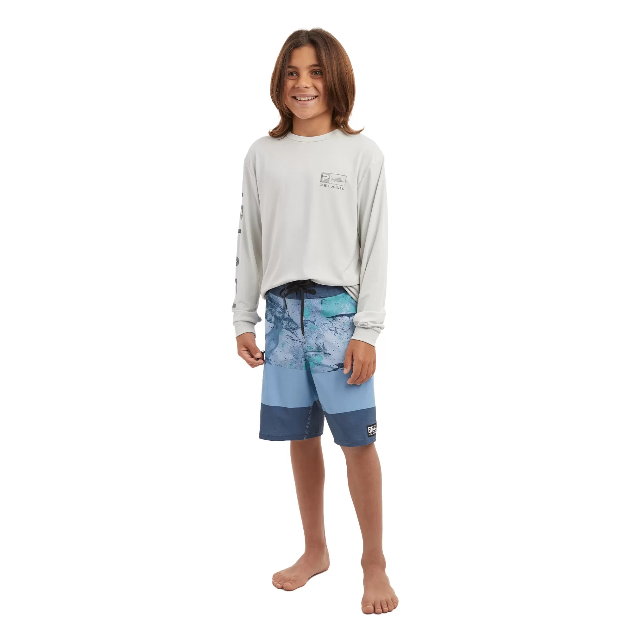 Pelagic Fishing Shorts>Youth Strike Blue